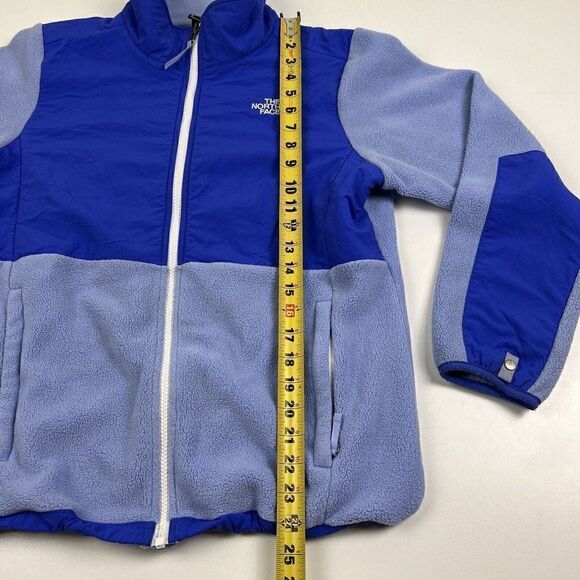 The North Face Girl's Fleece Jacket Size X-Large 18 Purple Polartec Full Zip Top - Picture 3 of 10